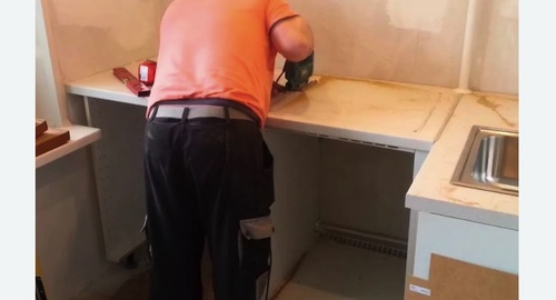 Сборка кухонного гарнитура. Темников
